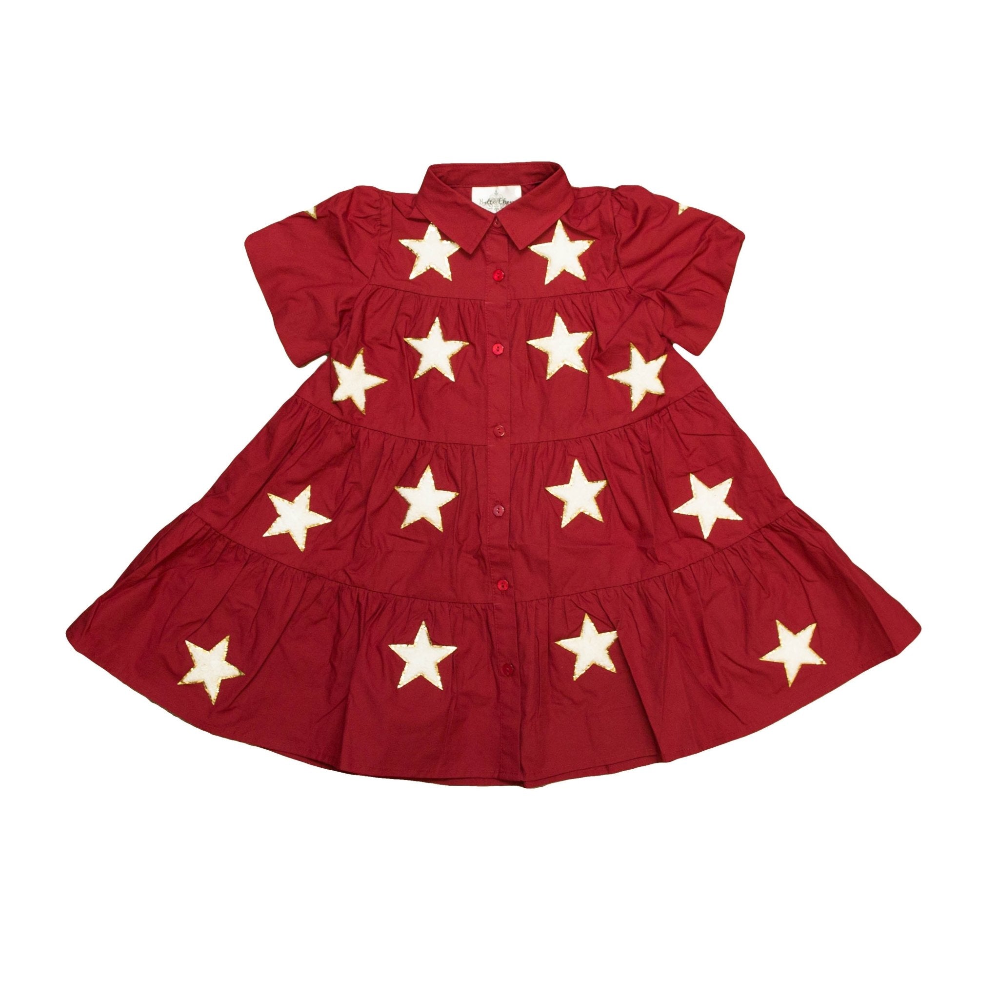 Maroon Star Adult Dress - Lolomo!