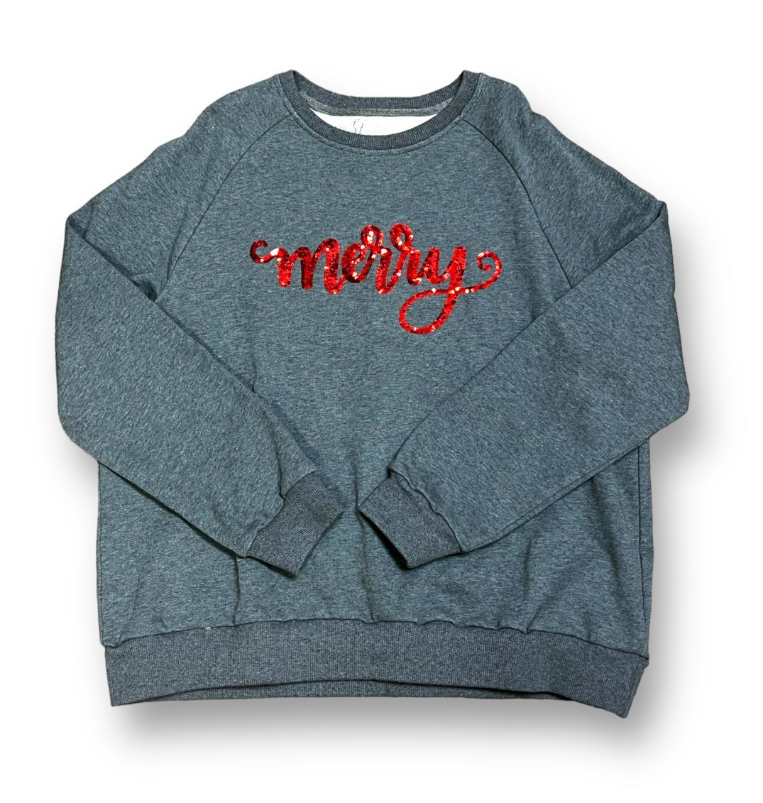 Merry Sequin Adult Sweatshirt - Lolomo!