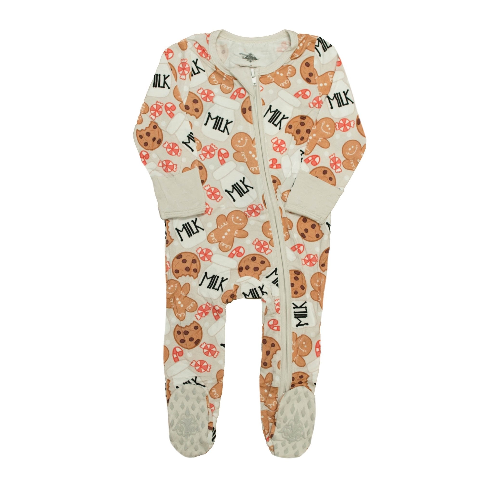 Milk And Cookies Bamboo Romper - Lolomo!