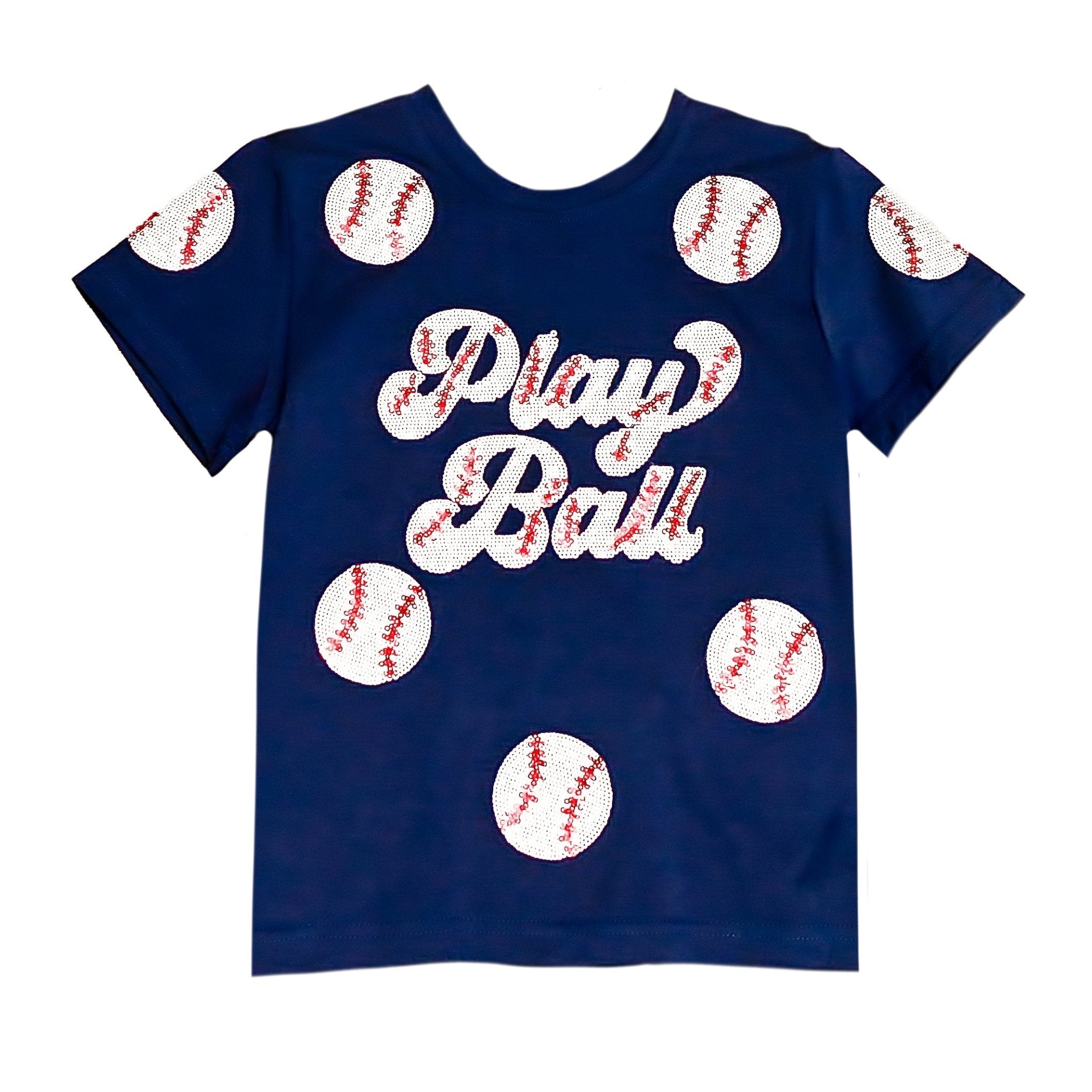 Navy Play Ball Kid Shirt - Lolomo!