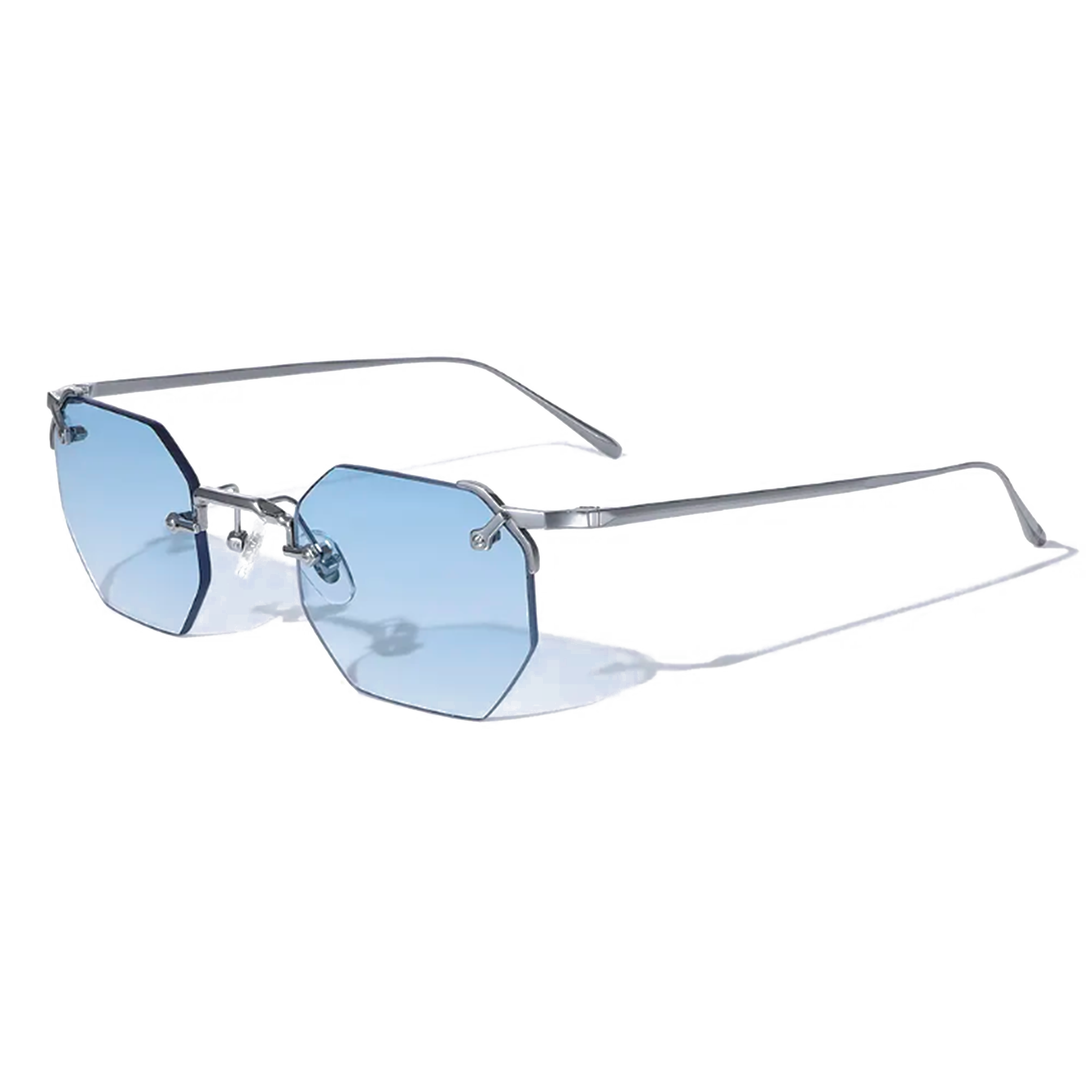 Nero Metal Hexagon Sunglasses - Lolomo!