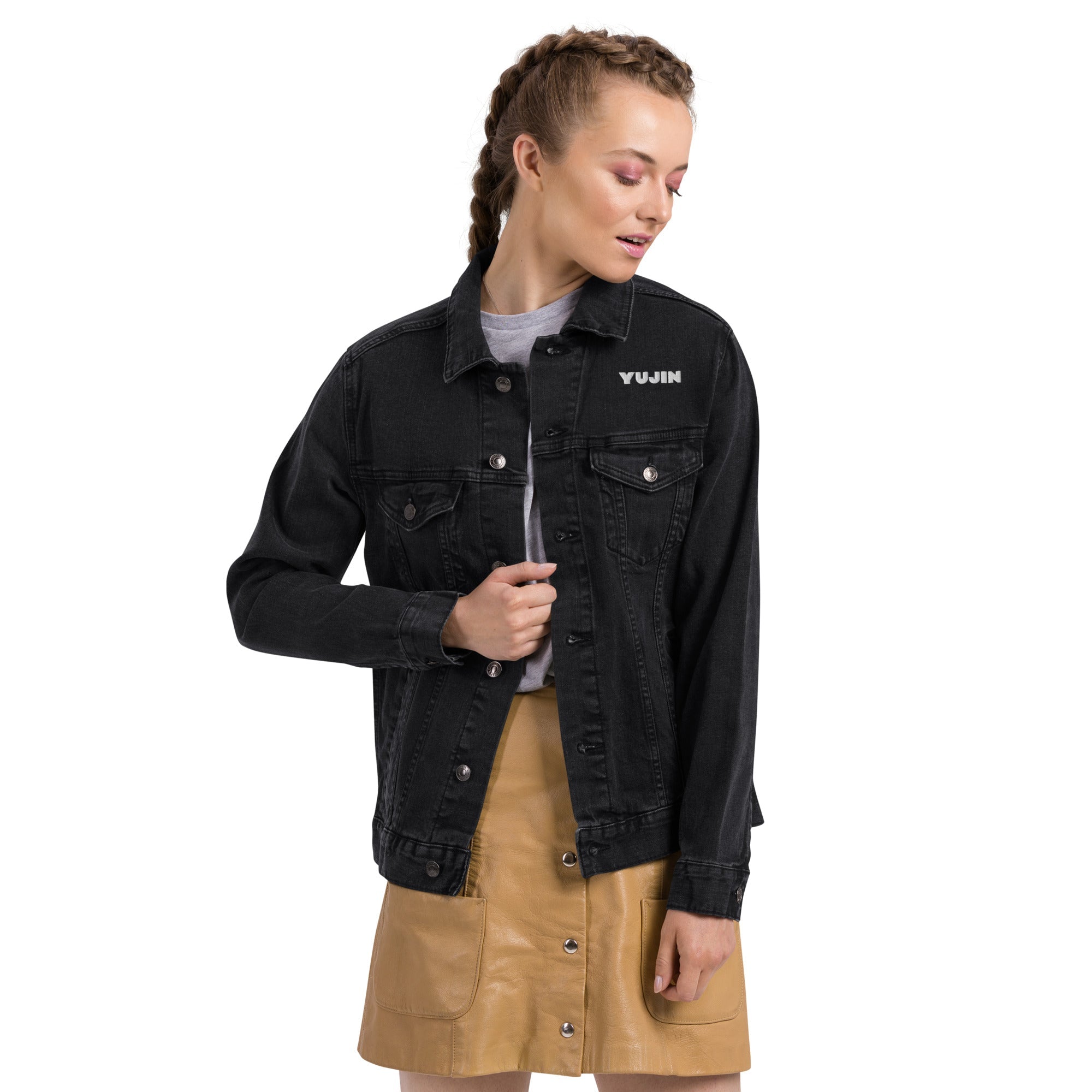 Never Give Up Denim Jacket - Lolomo!