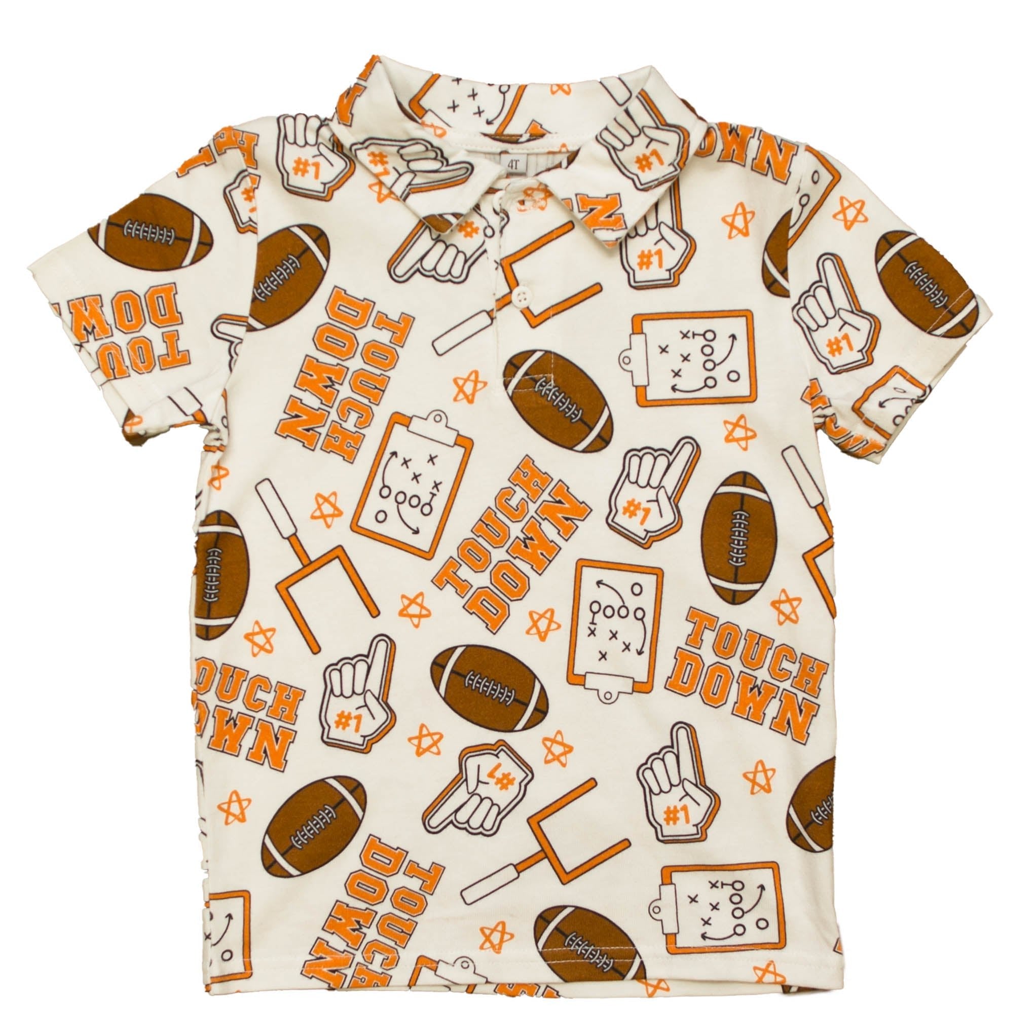Orange Touchdown Kid Polo - Lolomo!