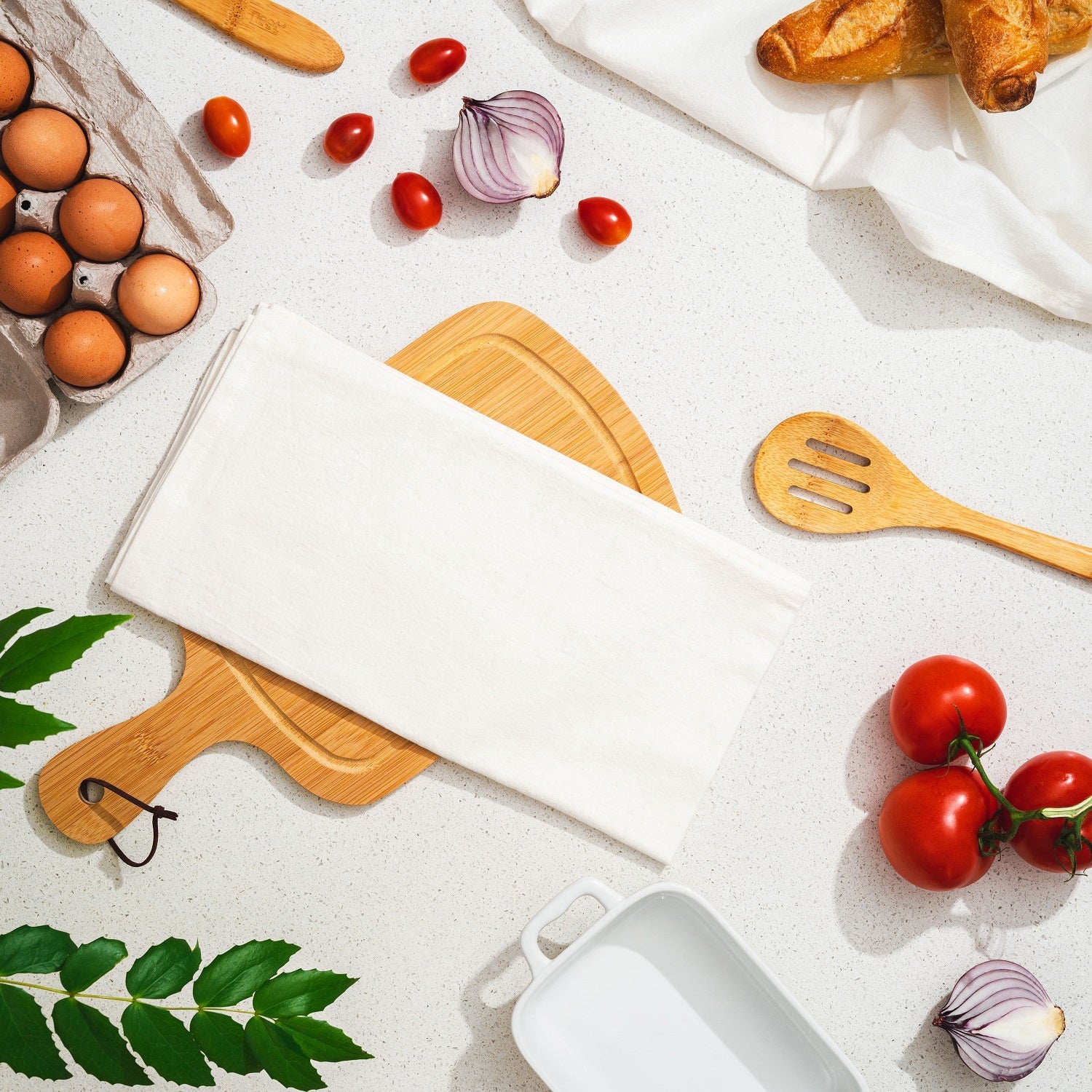 Toallas de cocina hechas con sacos de harina