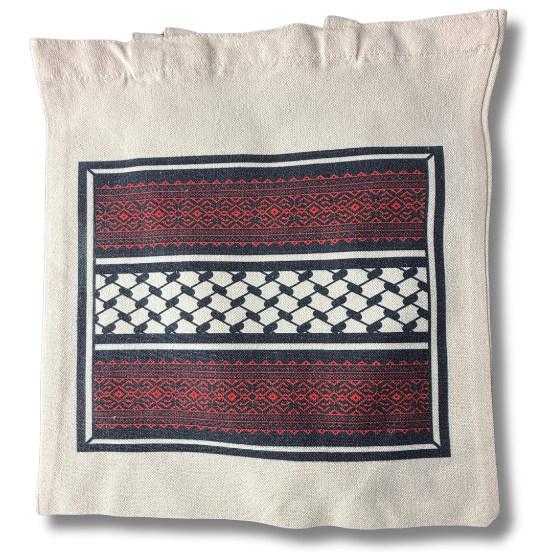 Palestine Tote Bags with Diverse Palestinian Symbols