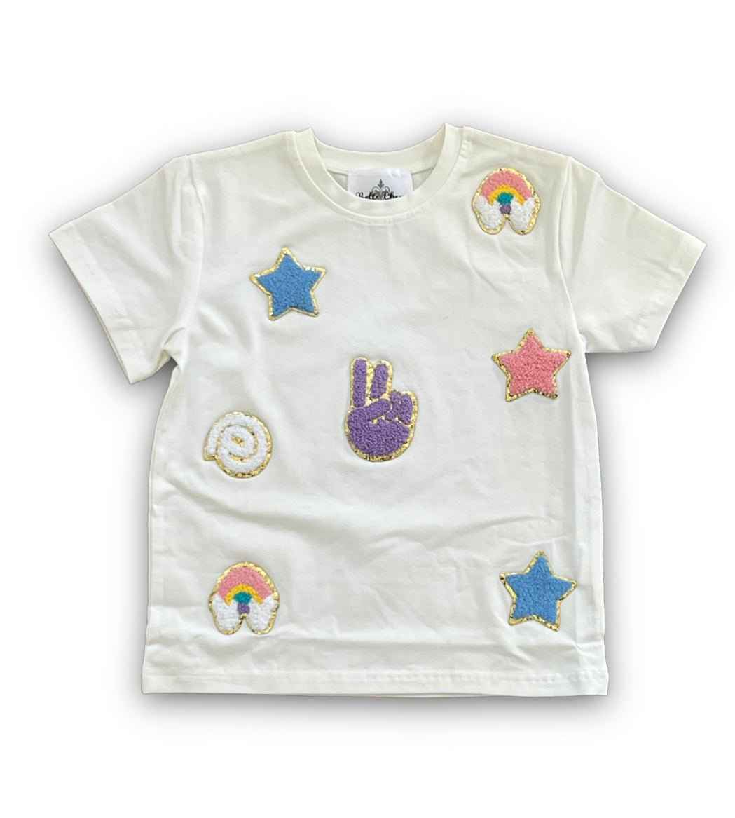 Chemise en chenille Peace and Love pour enfant