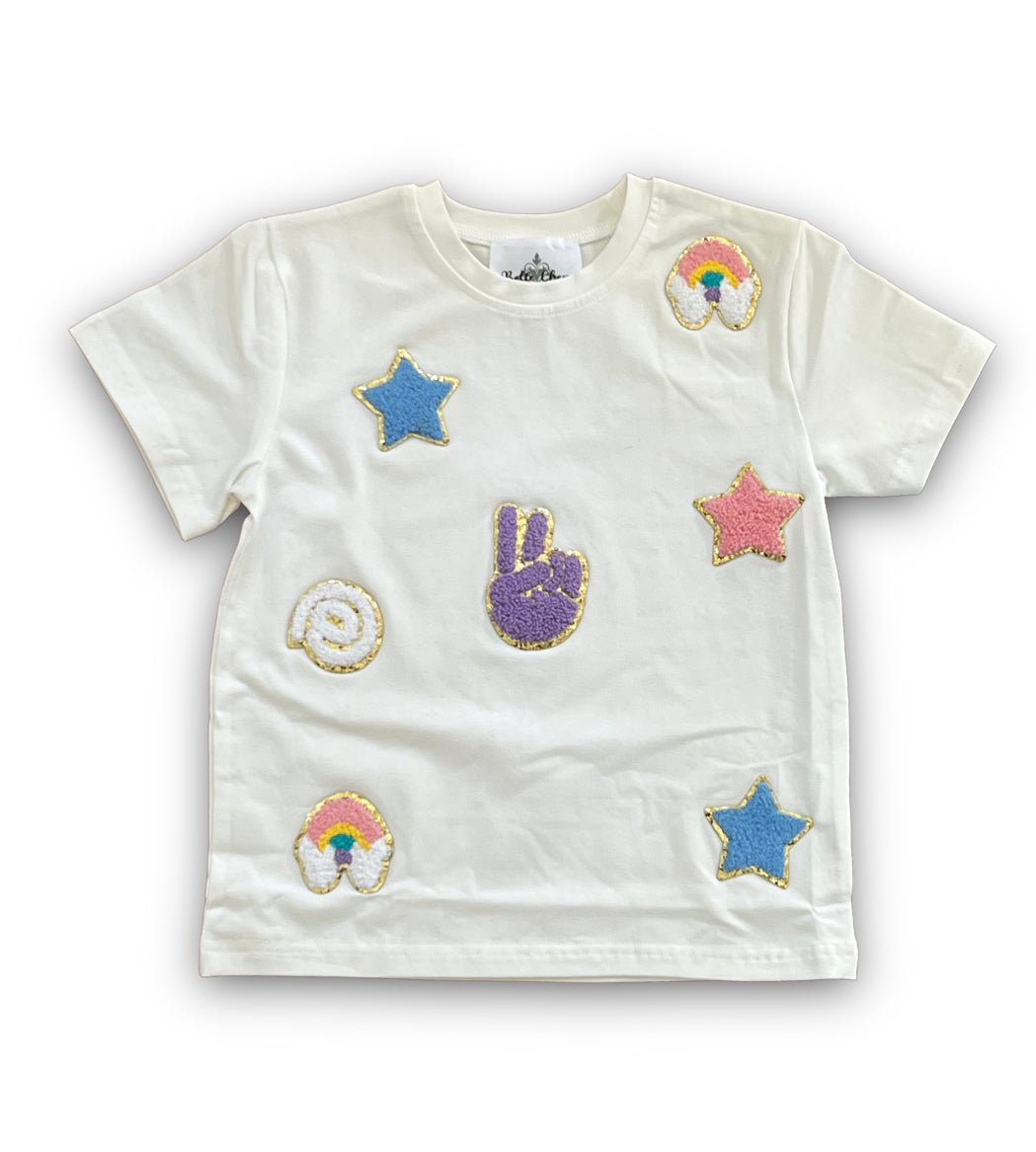 Peace and Love Kid Chenille Shirt - Lolomo!