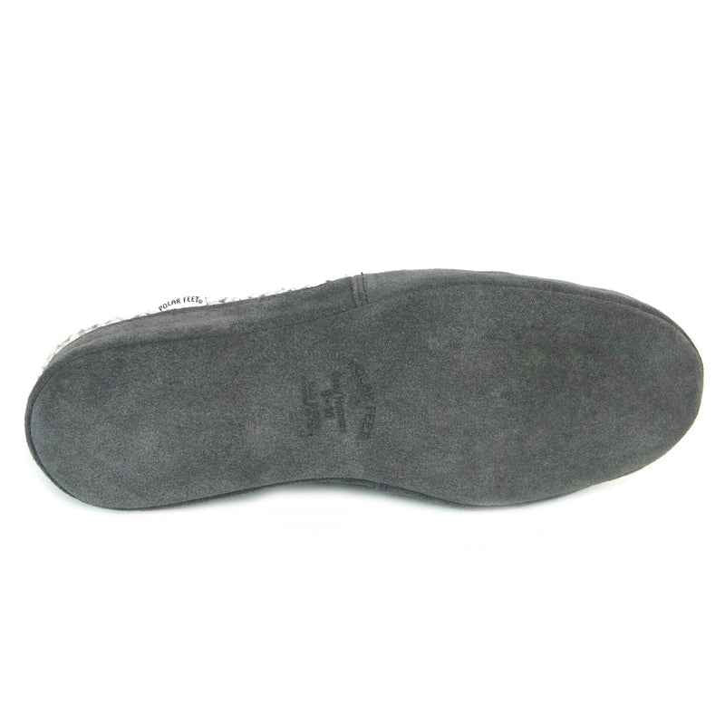 Polar Feet Men's Perfect Mocs Grey Wool