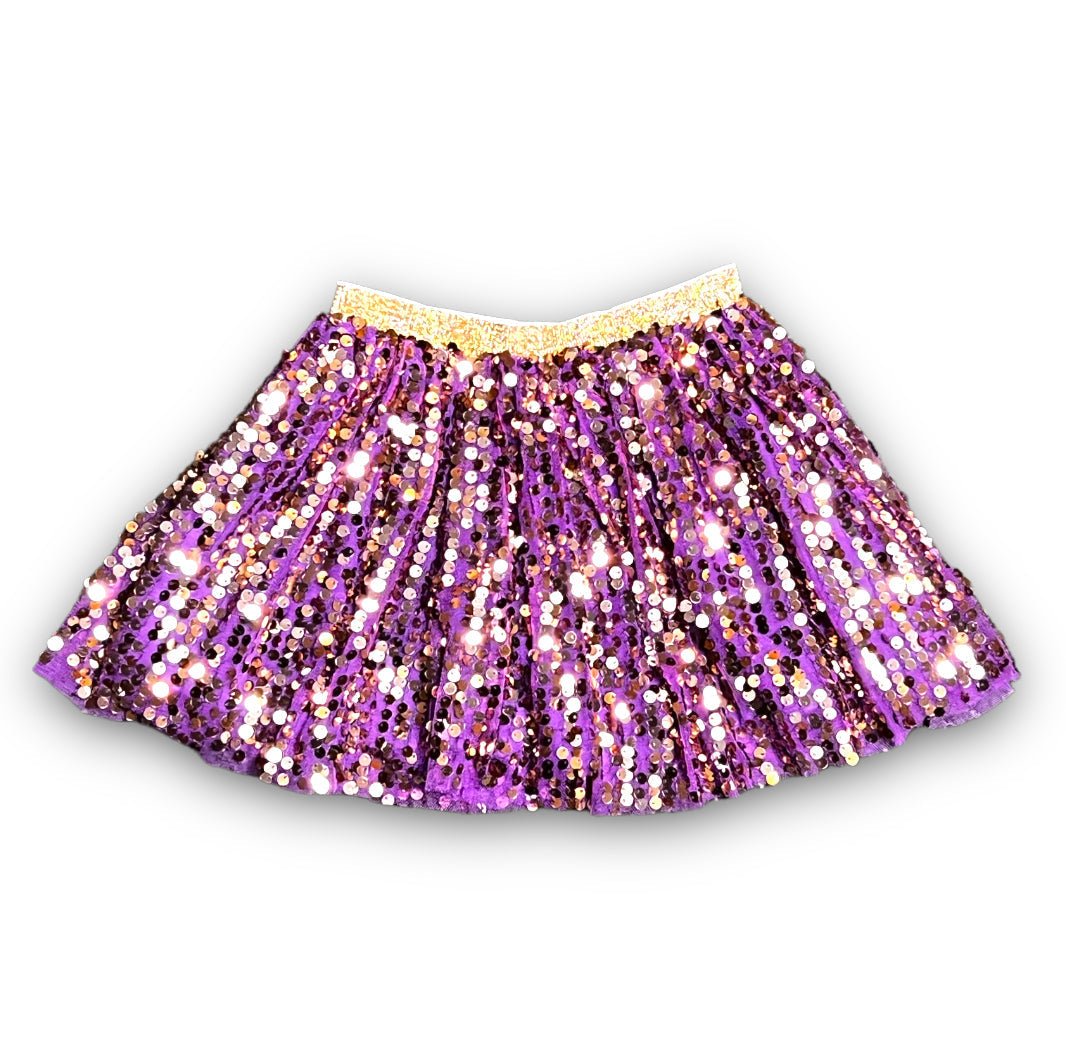 Purple and Gold Sequin Adult Tutu - Lolomo!