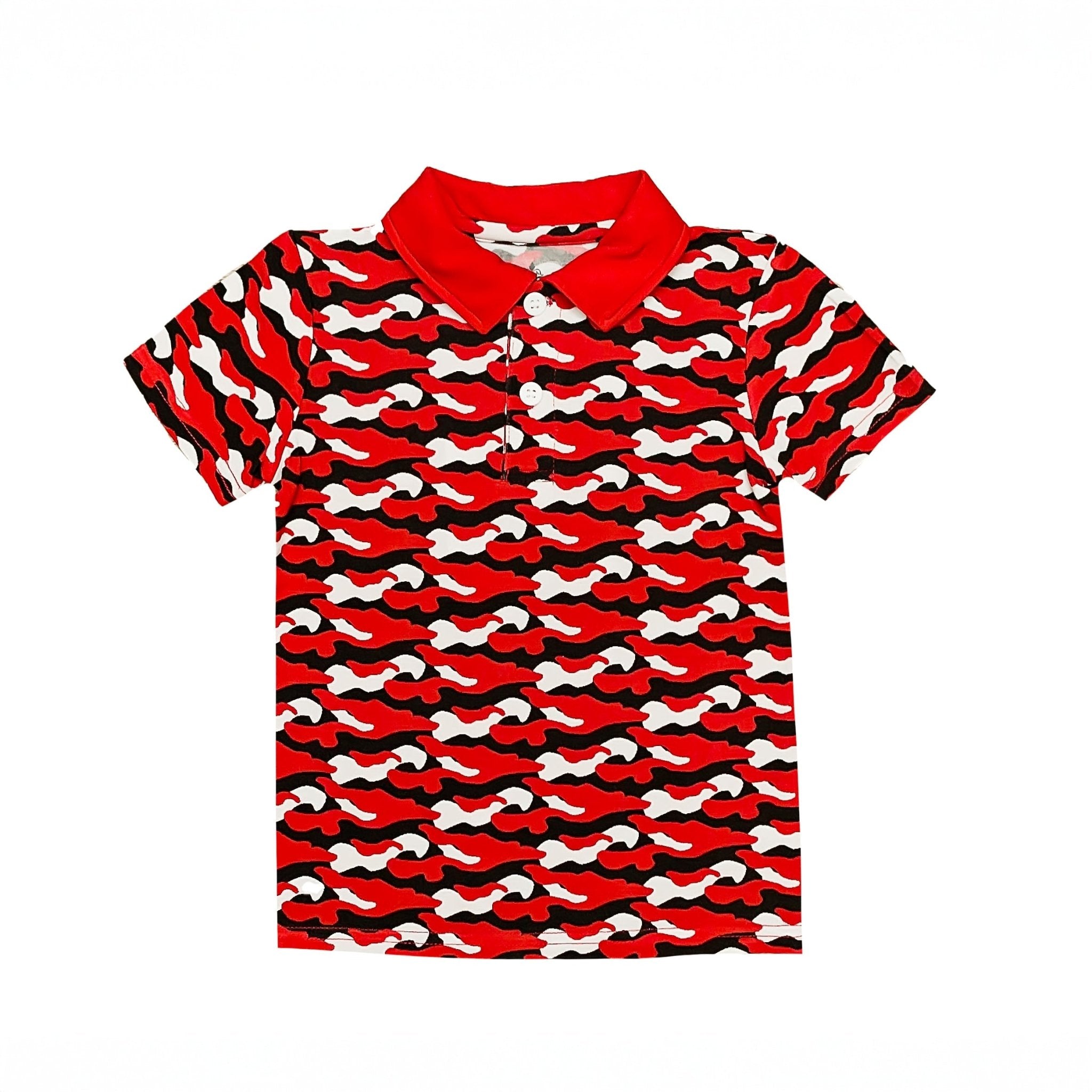 Red and Black Camo Polo - Lolomo!
