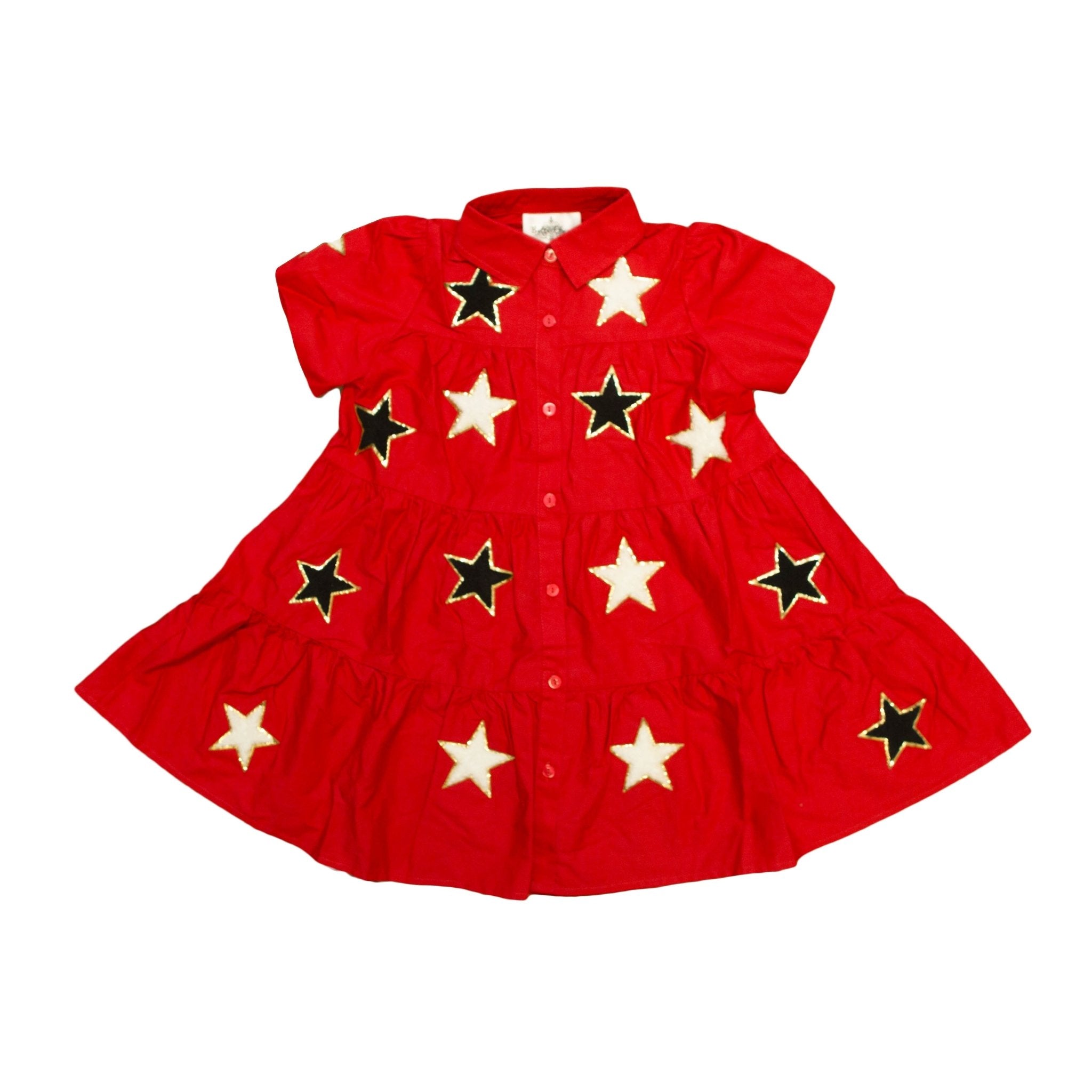 Red And Black Star Adult Dress - Lolomo!