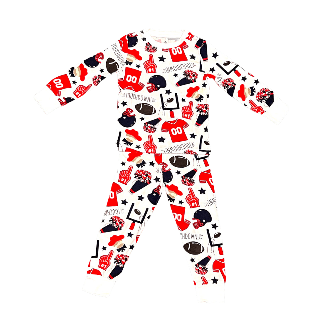 Red and Blue Bamboo Pajamas - Lolomo!