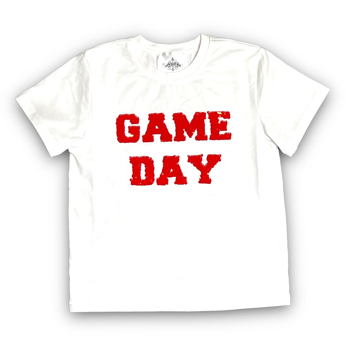 Red and White Flip Sequin Shirt Kids - Lolomo!