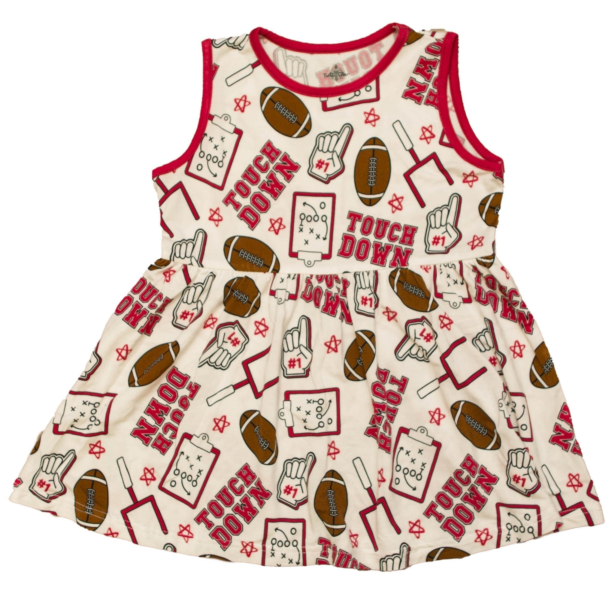 Red Touchdown Twirl Dress - Lolomo!