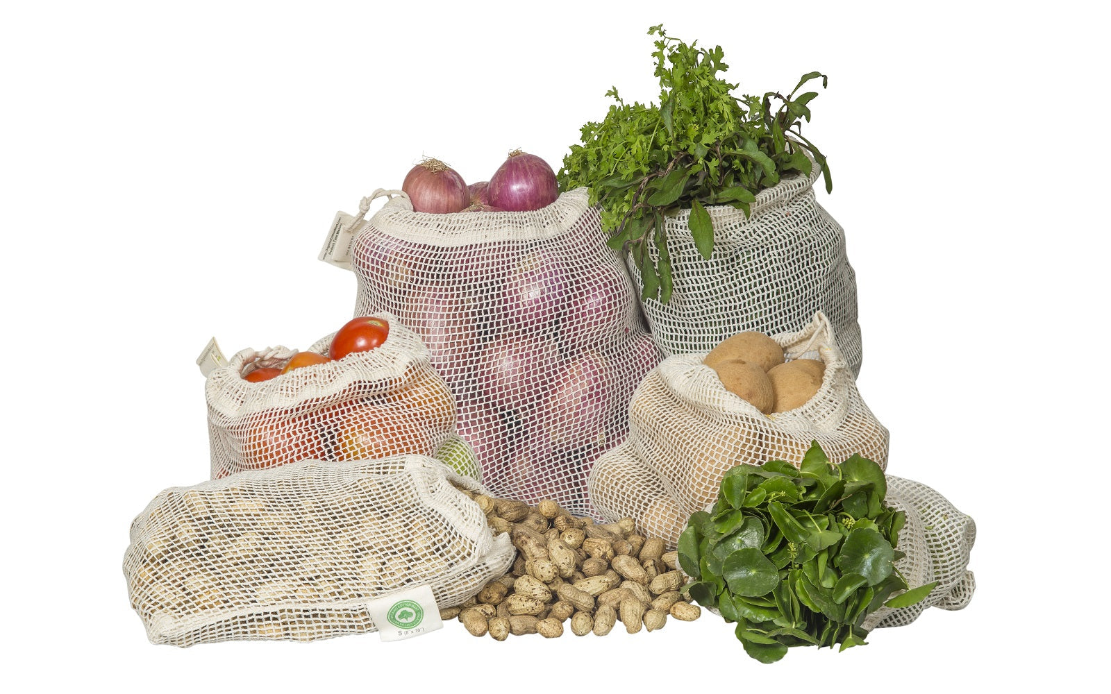 Bolsas de malla para productos agrícolas