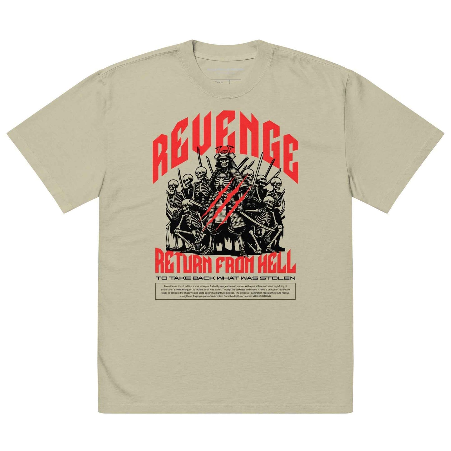 Revenge Oversized Faded T-Shirt