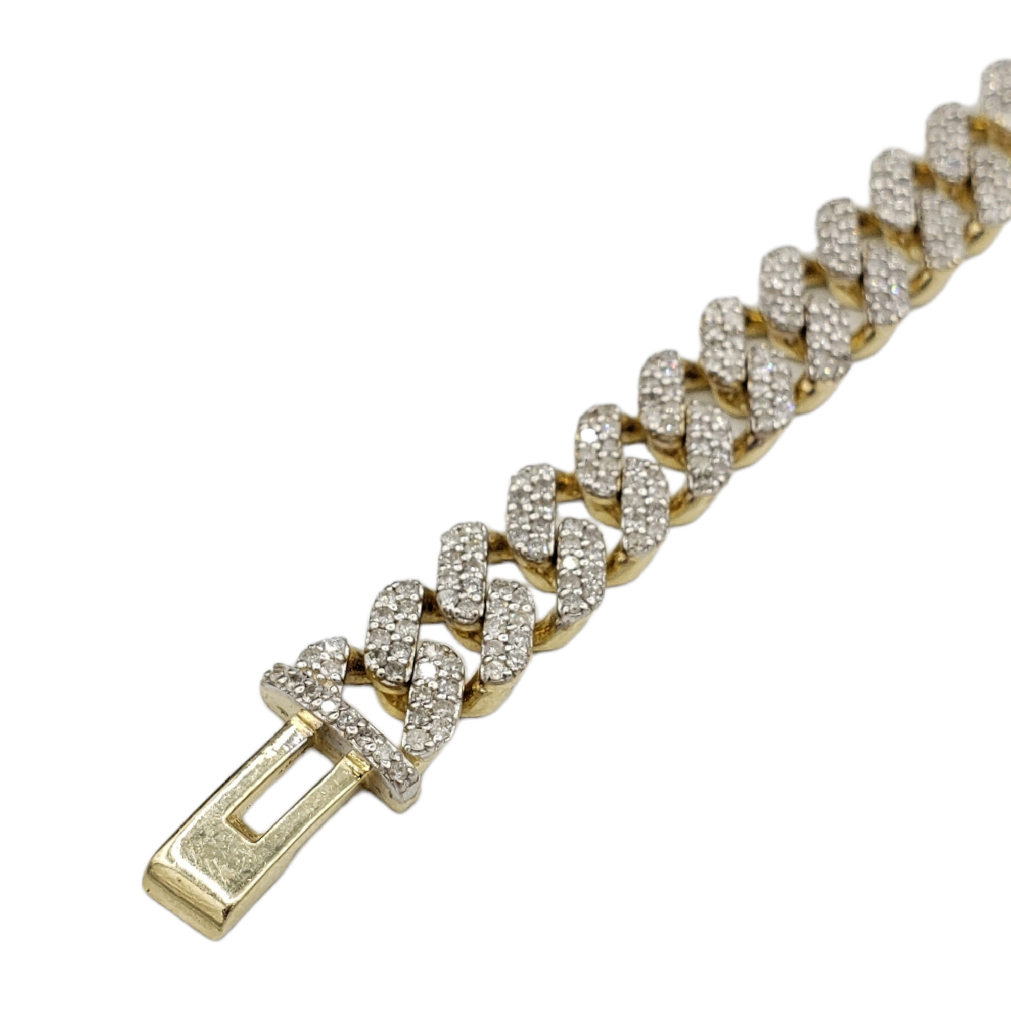10K Gold- Iced Out Diamond Miami Cuban Chain (10mm) - Lolomo!