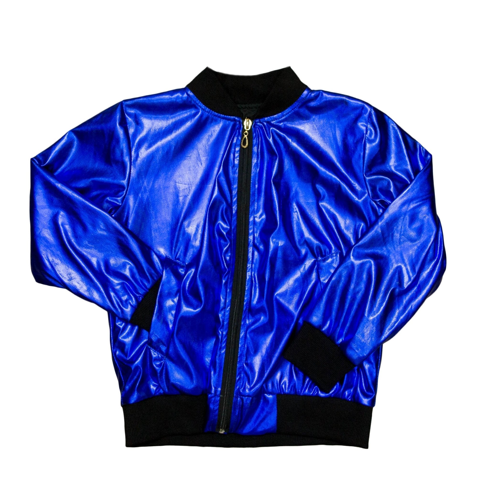 Royal Blue Metallic Kid Jacket - Lolomo!