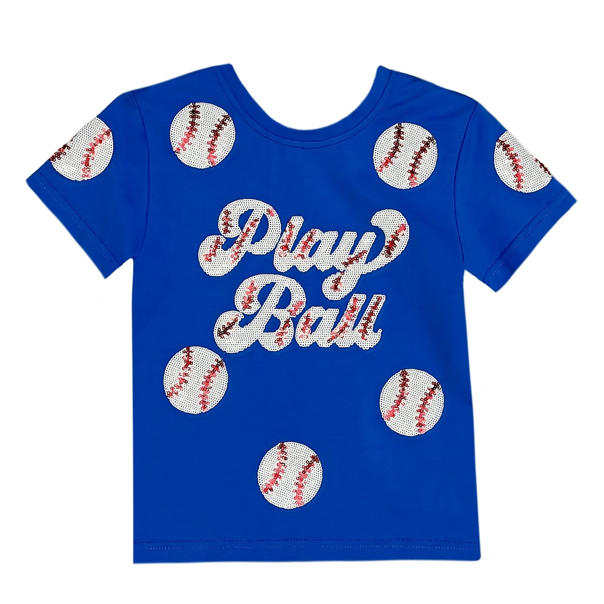 Royal Blue Play Ball Kid Shirt - Lolomo!