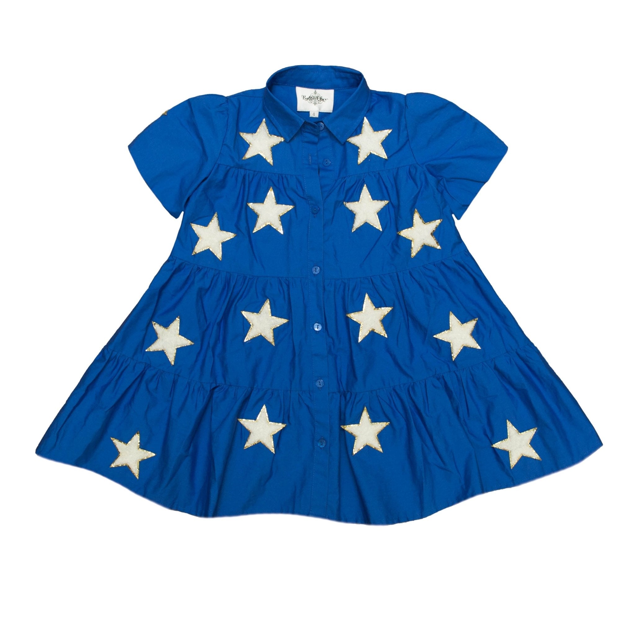 Royal Blue Star Adult Dress - Lolomo!