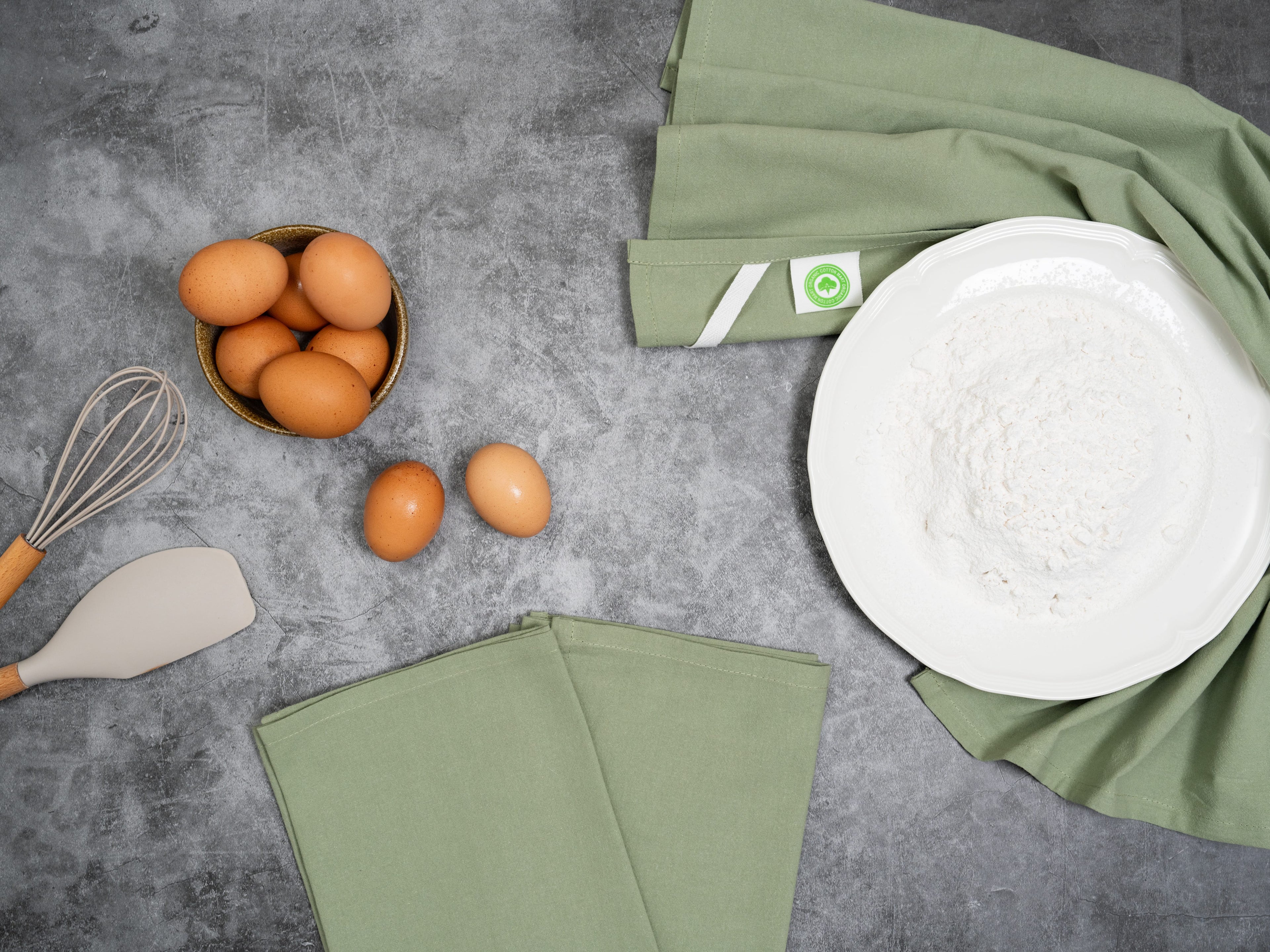 Toallas de cocina hechas con sacos de harina