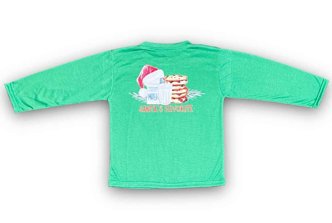 Santa's Favorite Long Sleeve Kid Shirt - Lolomo!