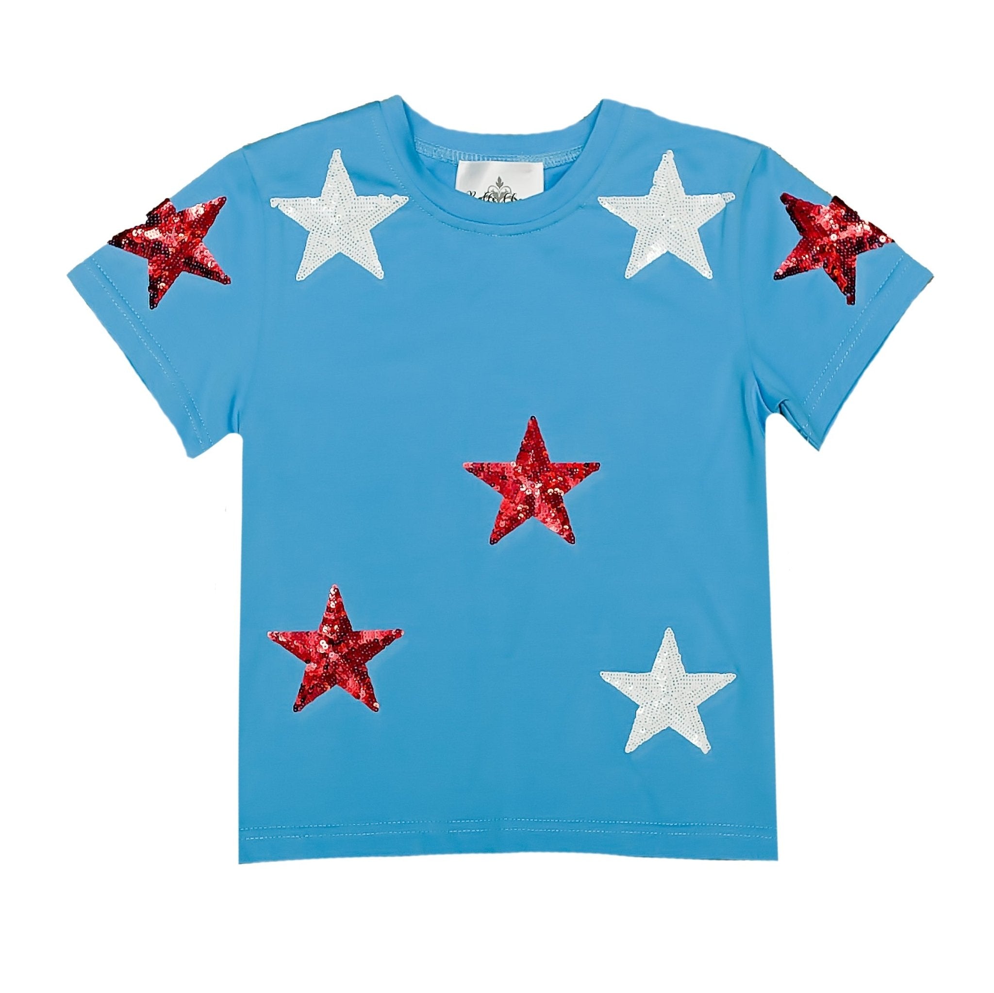Sequin Stars Kid Tee - Lolomo!