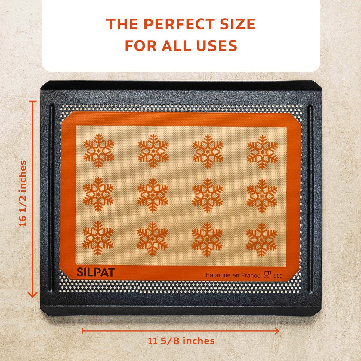 Silpat Snowflake Half Size Baking Mat - Limited Edition - Lolomo!