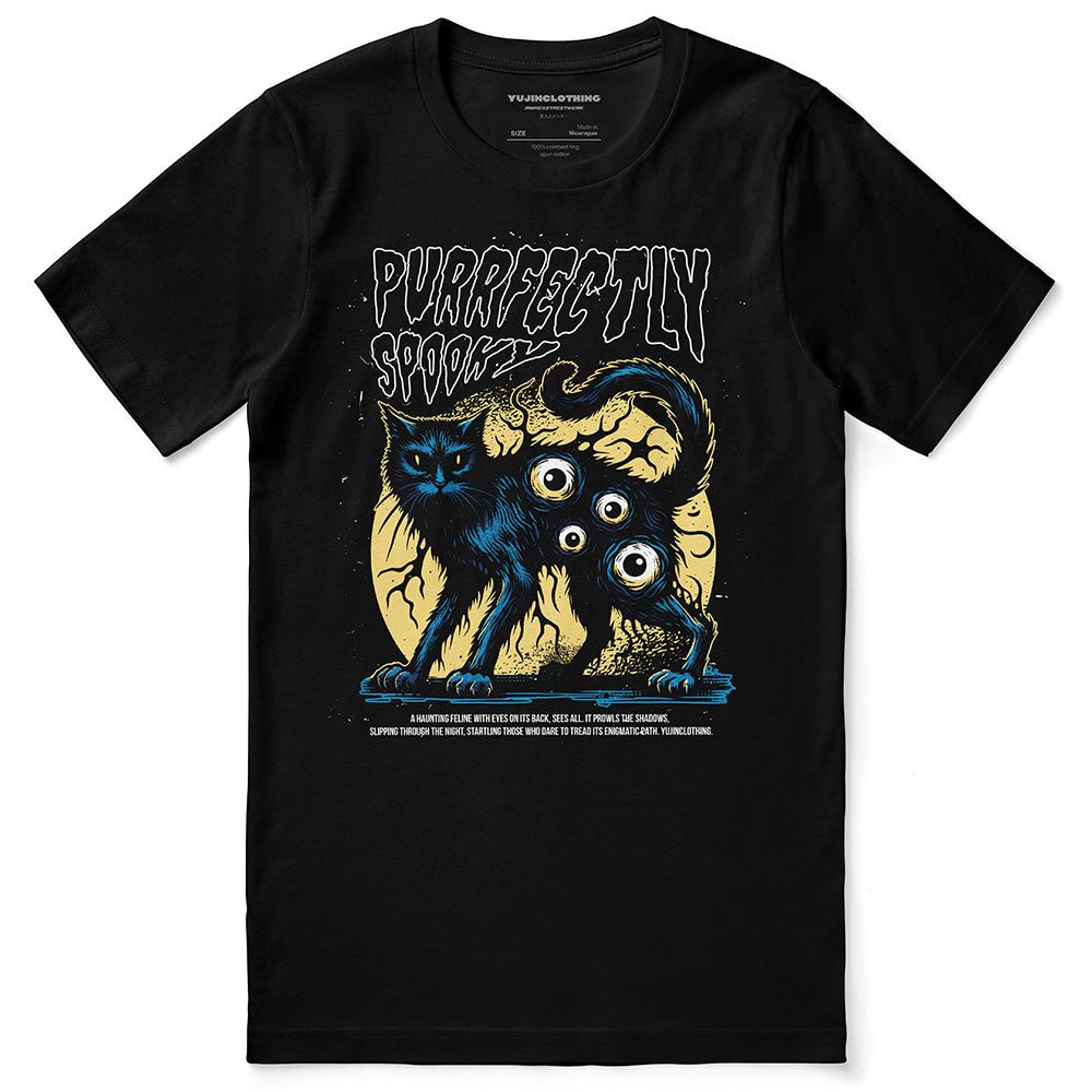 Spooky Vibes Cat T-Shirt - Lolomo!