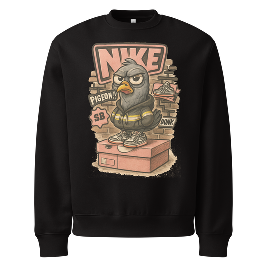 Sole Providerz™ "Dunk The Pigeon" Oversized Heavyweight Sweatshirt