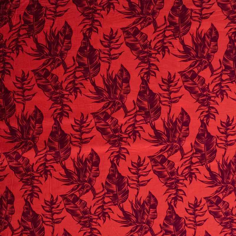 Hammock Fern Banana Leaf Fabric| Rayon