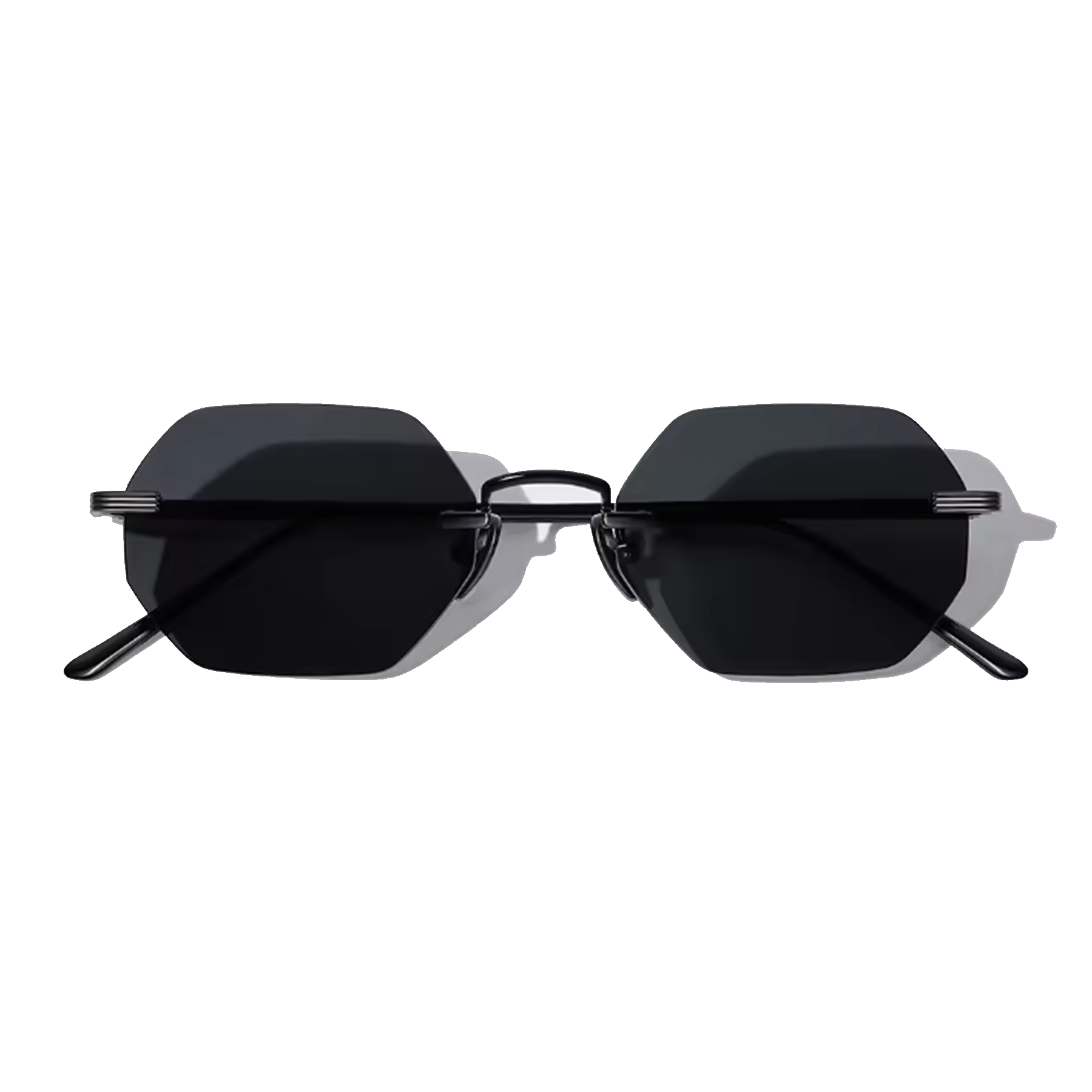Vonne Daybreaker Hexagon Frameless Sunglasses - Lolomo!