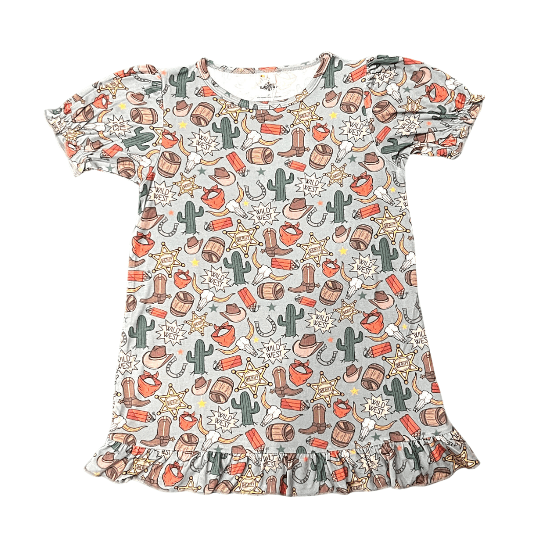 Western Bamboo Play Dress - Lolomo!