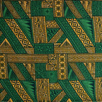 Traditional Tongan Geometric Design Peachskin Fabric | Islands Fabric
