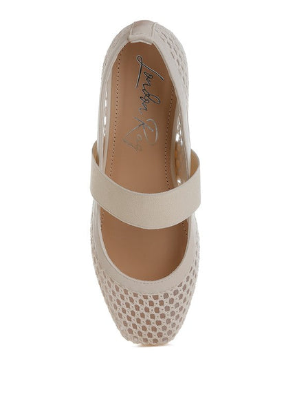 Nayela Mid-Foot Strap Ballerinas