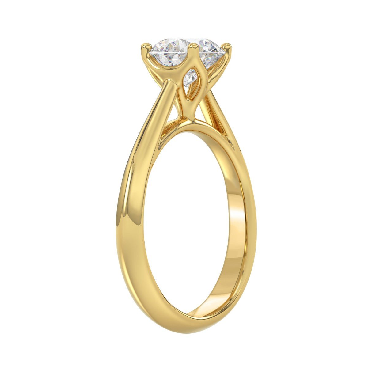 1 - 1/2 CT. Certified Lab - Grown Diamond Solitaire Engagement Ring in 14K Gold VS1/VS2 - Lolomo!