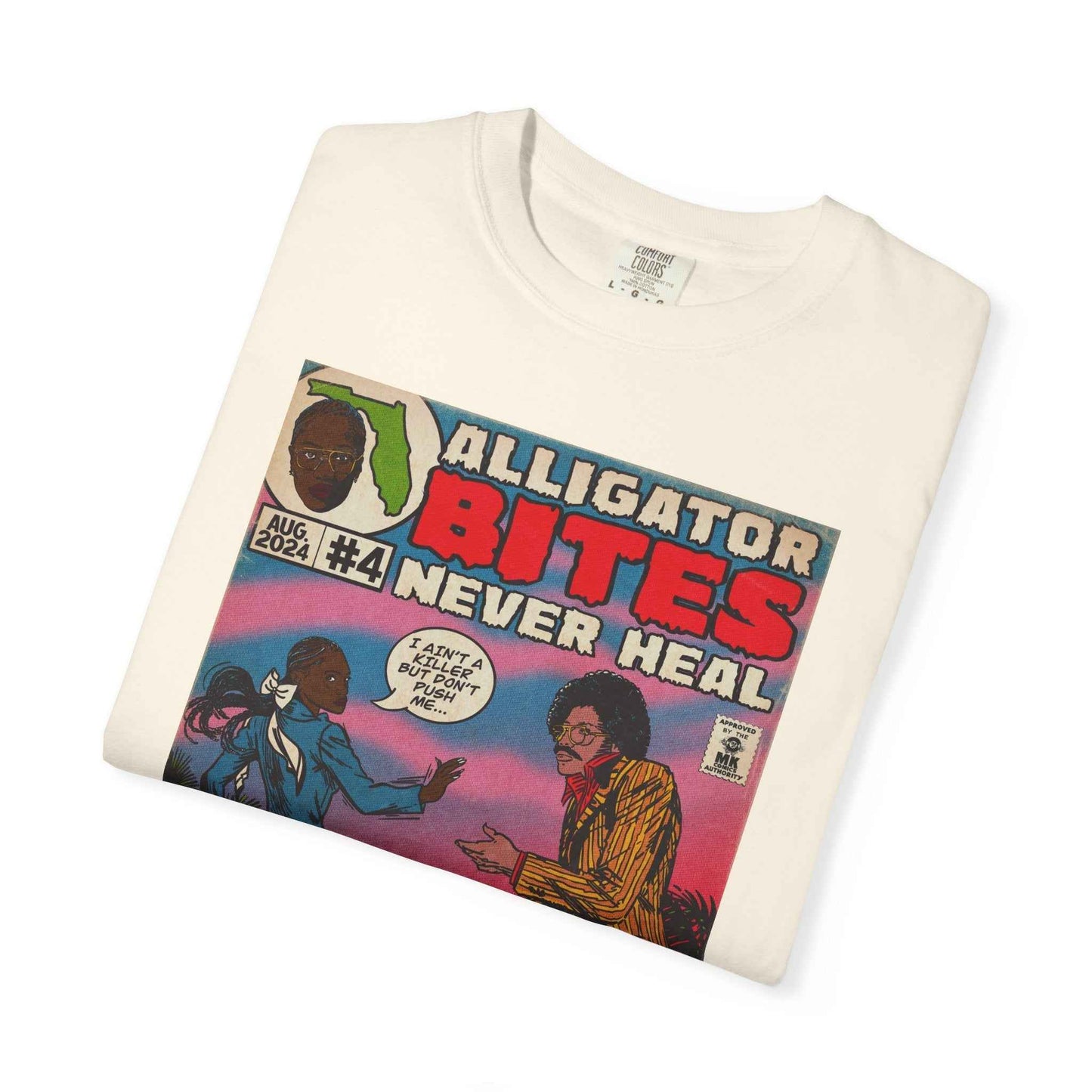 Denial is a River - Alligator Bites - Unisex Comfort Colors T-shirt