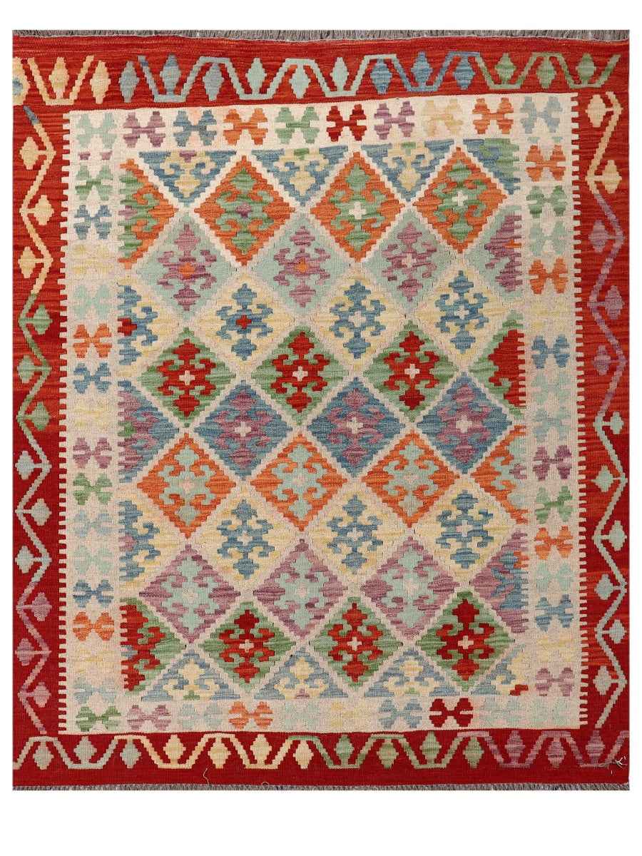 Tapis Kilim Maimana Afghanistan - 196 x 159 cm