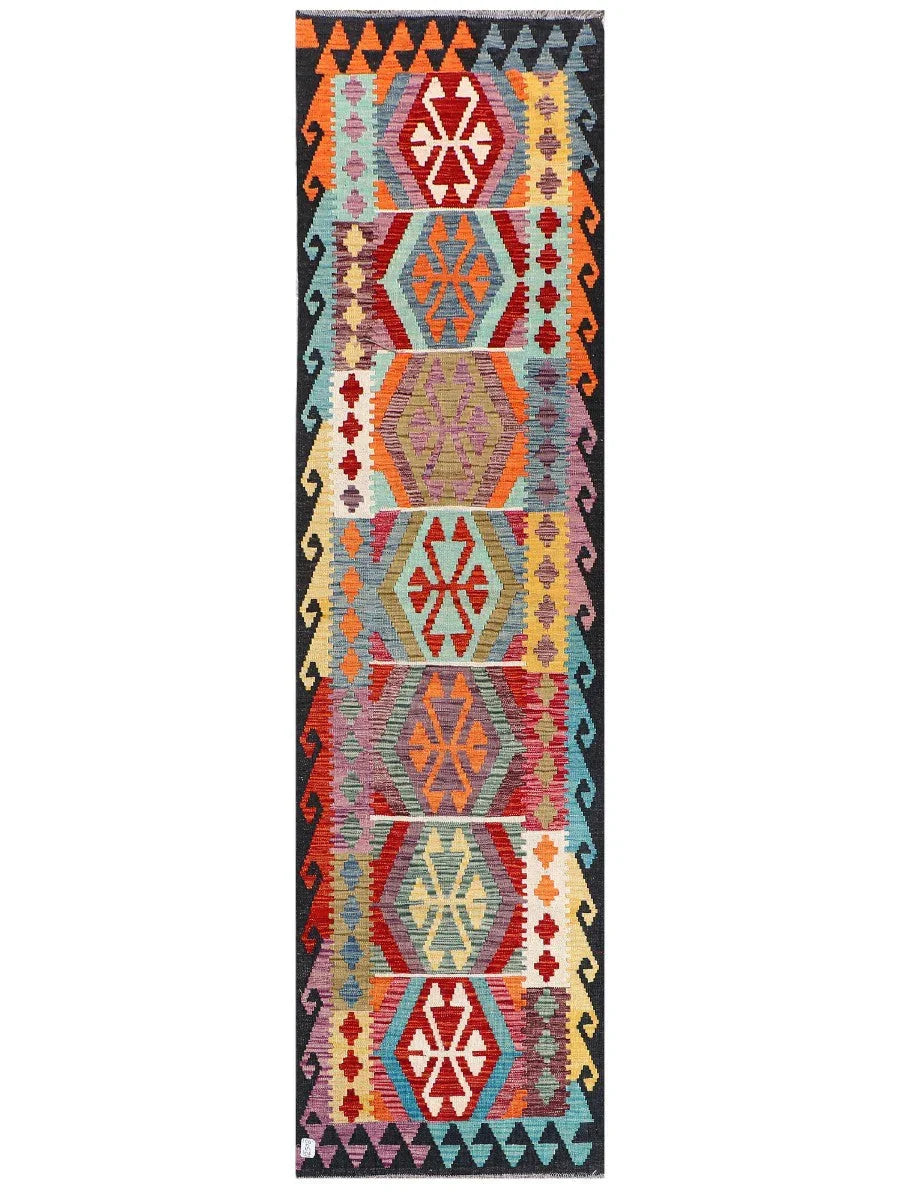 Tapis de Kilim Maimana Afghanistan - 290 x 78 cm