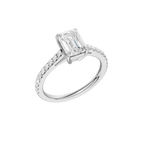 1.25ct Emerald Certified Solitaire Lab Diamond Ring - Lolomo!