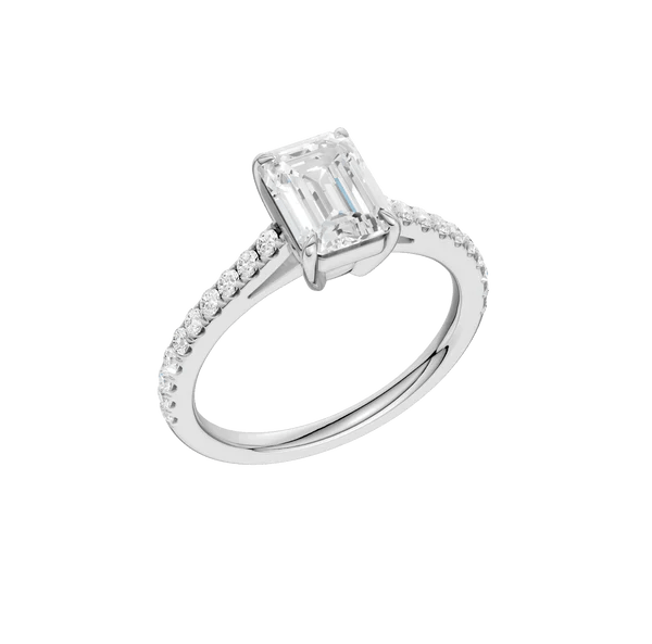 1.25ct Emerald Certified Solitaire Lab Diamond Ring - Lolomo!