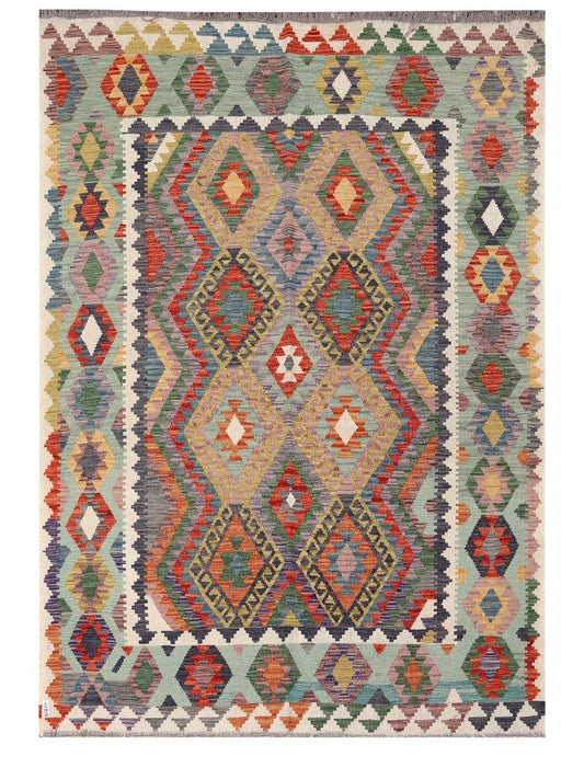 Maimana Afghanistan Kilim Rug - 244 x170 cm