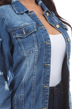 CHAQUETA DE CAMIONERO VAQUERA DE MODA PARA MUJER
