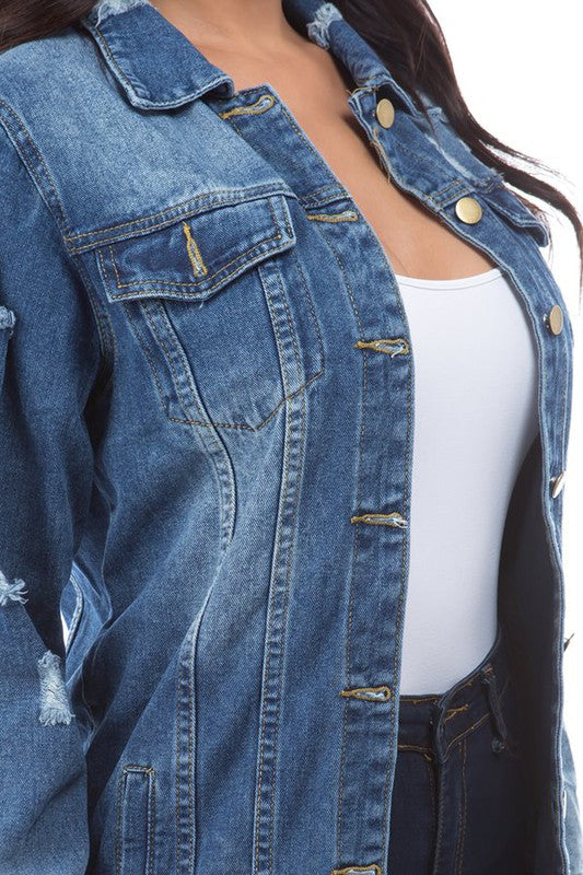VESTE DE CAMIONNEUR EN JEAN MODE FEMME