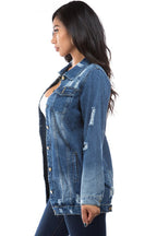 CHAQUETA DE CAMIONERO VAQUERA DE MODA PARA MUJER
