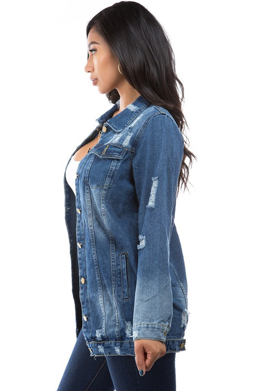VESTE DE CAMIONNEUR EN JEAN MODE FEMME