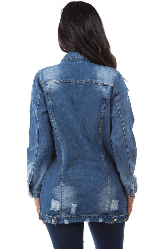 VESTE DE CAMIONNEUR EN JEAN MODE FEMME