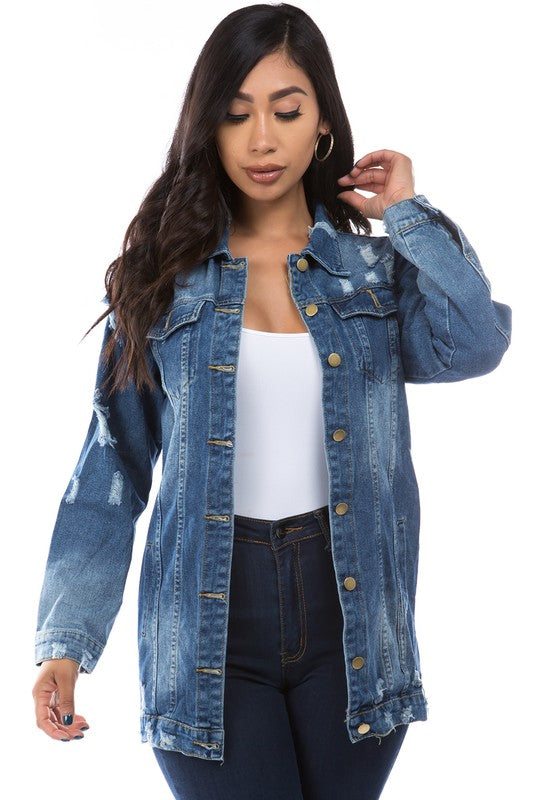 VESTE DE CAMIONNEUR EN JEAN MODE FEMME
