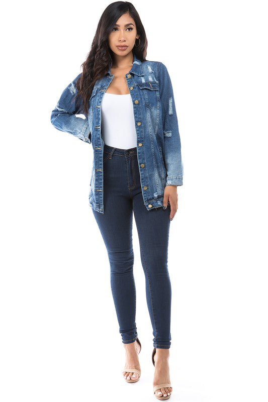 VESTE DE CAMIONNEUR EN JEAN MODE FEMME