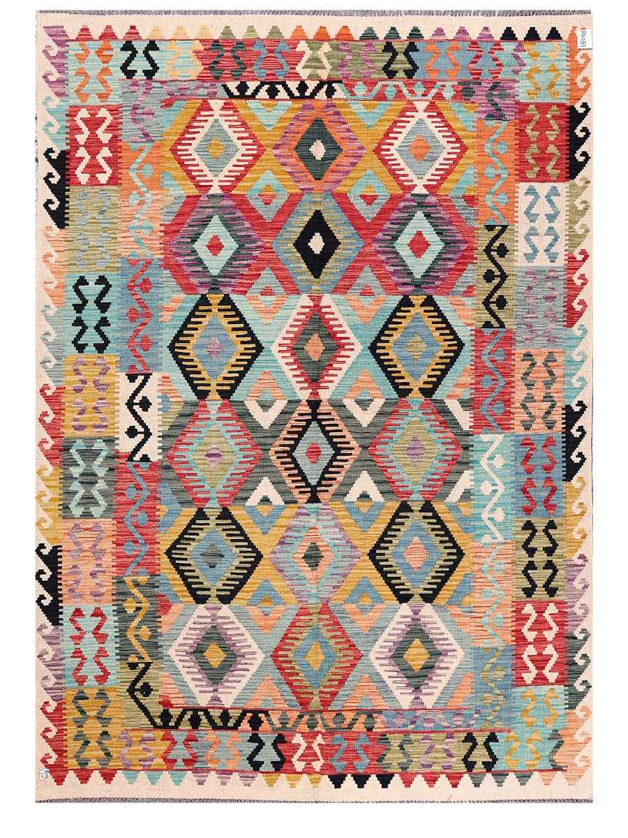 Tapis Kilim Maimana Afghanistan - 252 x 181 cm